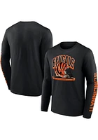 Cincinnati Bengals Black Helmet Platform Long Sleeve T Shirt