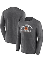 Cincinnati Bengals Charcoal Tech Arch Poly Long Sleeve T-Shirt