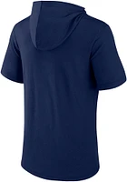 Notre Dame Fighting Irish Navy Blue Biblend Short Sleeve Hoods