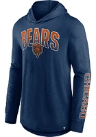Chicago Bears Mens Navy Blue ICONIC SLUB Fashion Hood