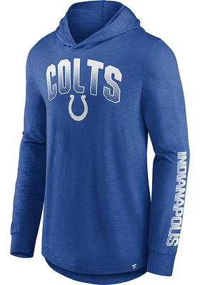 Indianapolis Colts Mens Blue ICONIC SLUB Fashion Hood