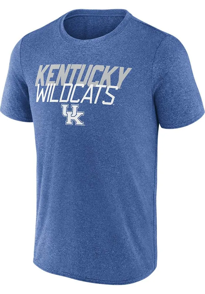 Kentucky Wildcats Blue Poly Overlay Movement Short Sleeve T Shirt