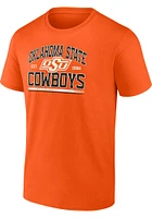 Oklahoma State Cowboys Orange Modern Stack Short Sleeve T Shirt