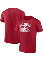 Oklahoma Sooners Crimson Modern Stack Short Sleeve T Shirt