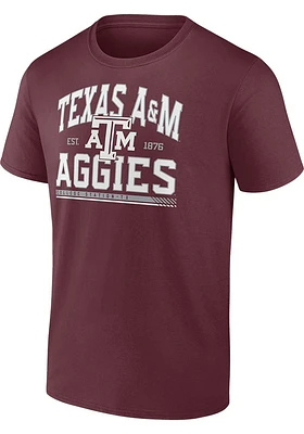 Texas A&M Aggies Maroon Modern Stack Short Sleeve T Shirt