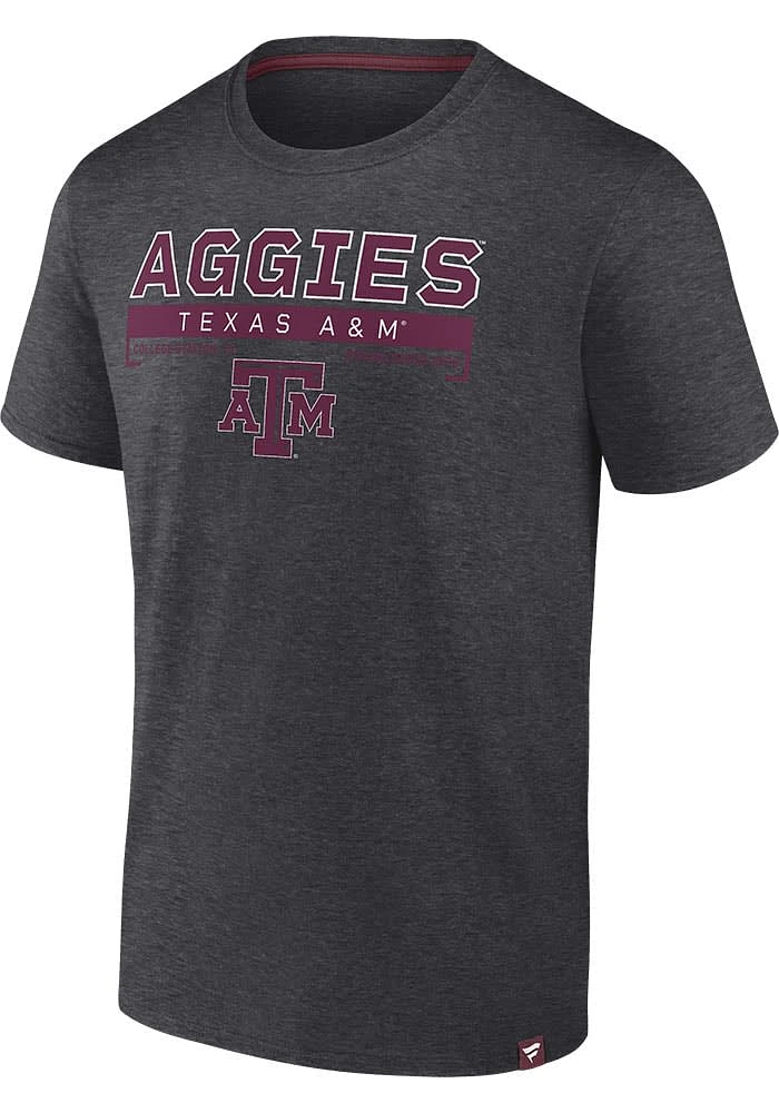 Texas A&M Aggies Grey Biblend Staple Short Sleeve T Shirt