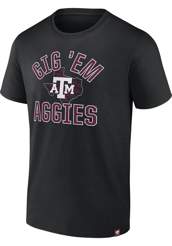 Texas A&M Aggies Black Biblend Staple Hometown Short Sleeve T Shirt