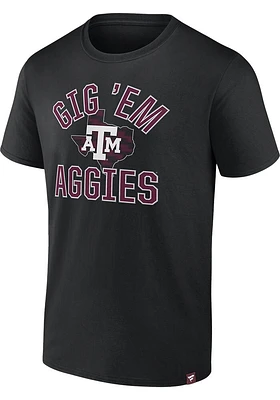 Texas A&M Aggies Black Biblend Staple Hometown Short Sleeve T Shirt