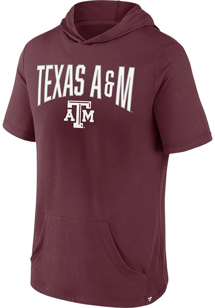 Texas A&M Aggies Maroon Biblend Short Sleeve Hoods