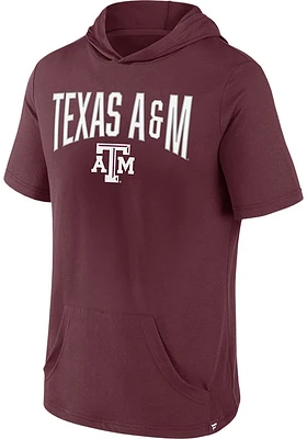 Texas A&M Aggies Maroon Biblend Short Sleeve Hoods