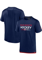 Columbus Blue Jackets Authentic Pro Rink Short Sleeve T Shirt