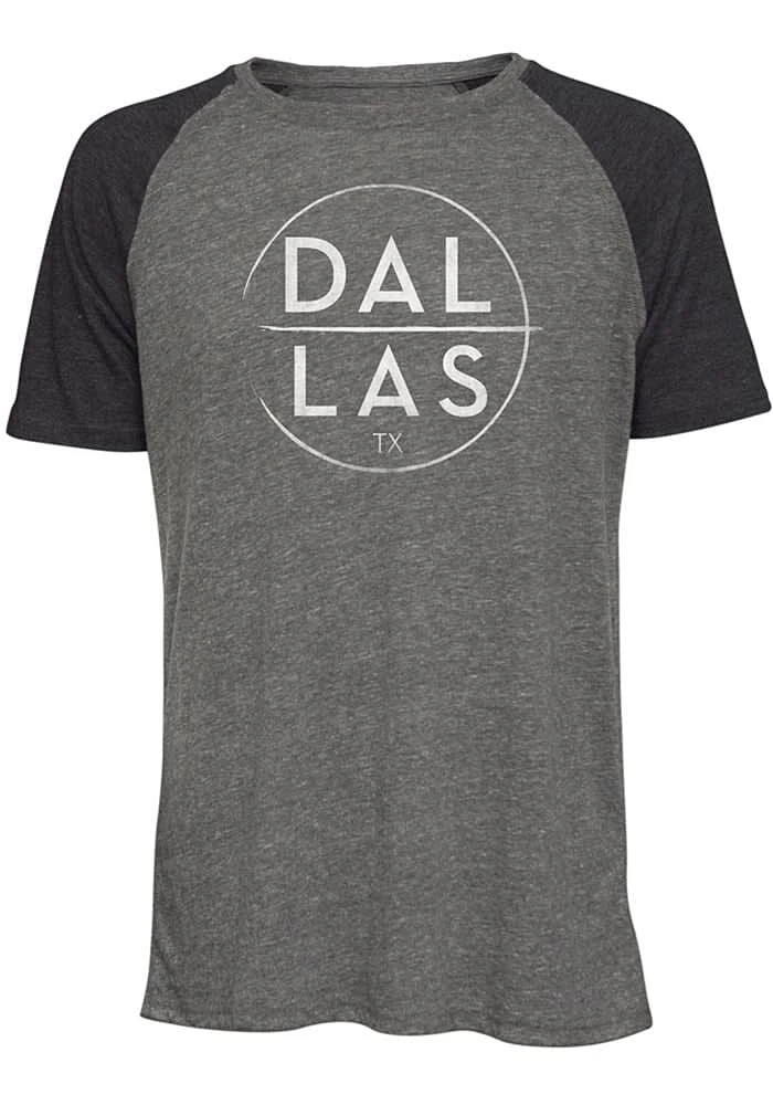 Dallas Ft Worth Charcoal Big Hitter Short Sleeve Fashion T Shirt
