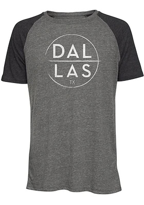 Dallas Ft Worth Charcoal Big Hitter Short Sleeve Fashion T Shirt