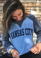 Kansas City Mens Blue Elite Long Sleeve Crew Sweatshirt