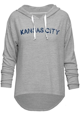 Kansas City Womens Grey KC Watercolor Hooded Sweatshirt