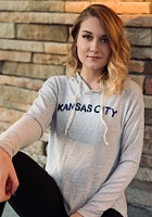 Kansas City Womens Grey KC Watercolor Hooded Sweatshirt