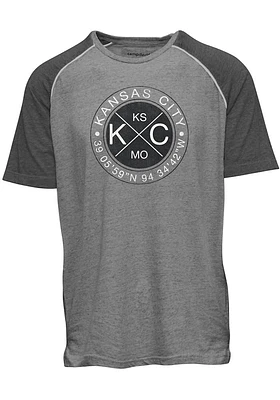 Kansas City Grey Coordinates Short Sleeve Fashion T Shirt