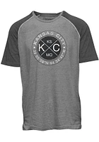 Kansas City Grey Coordinates Short Sleeve Fashion T Shirt