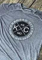 Kansas City Grey Coordinates Short Sleeve Fashion T Shirt