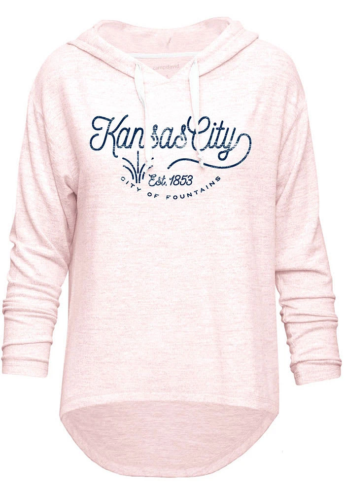 Kansas City Womens Pink Of Fountains Hooded Sweatshirt