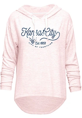 Kansas City Womens Pink Of Fountains Hooded Sweatshirt