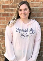 Kansas City Womens Pink Of Fountains Hooded Sweatshirt