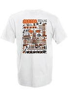 Austin Womens White Julia Gash Short Sleeve T-Shirt