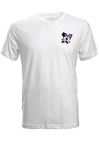 K-State Wildcats Womens White Julia Gash Short Sleeve T-Shirt