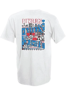 Pittsburgh White Julie Gash Short Sleeve T Shirt