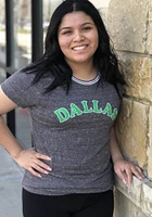 Dallas Ft Worth Womens Grey Ringer Short Sleeve T-Shirt