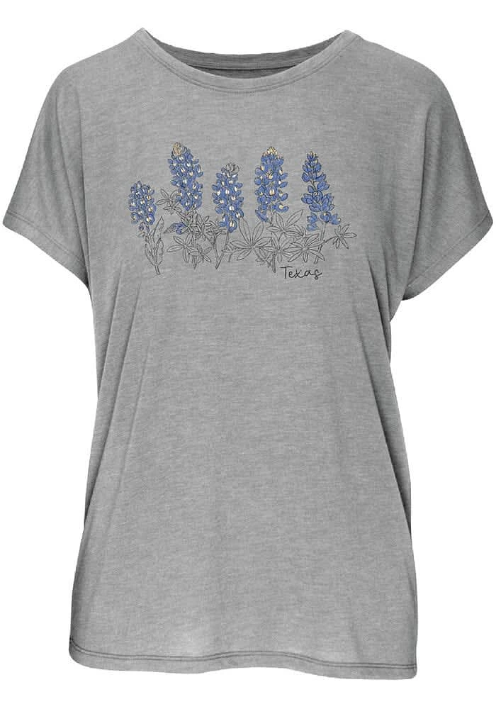 Texas Womens Grey Bonnets Short Sleeve T-Shirt