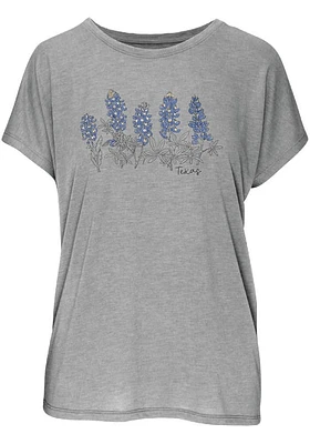 Texas Womens Grey Bonnets Short Sleeve T-Shirt