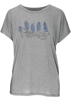 Texas Womens Grey Bonnets Short Sleeve T-Shirt