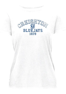Creighton Bluejays Womens White Essential Short Sleeve T-Shirt