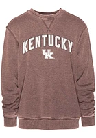 Kentucky Wildcats Mens Brown Vintage Applique Long Sleeve Crew Sweatshirt