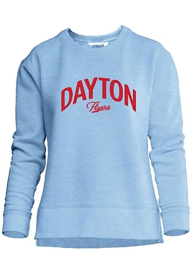 Dayton Flyers Womens Light Blue Unity Jersey Crew Sweatshirt