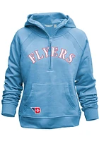 Dayton Flyers Womens Light Blue Asana Hooded Sweatshirt