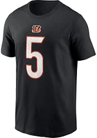 Tee Higgins Cincinnati Bengals Black Home NN Short Sleeve Player T Shirt