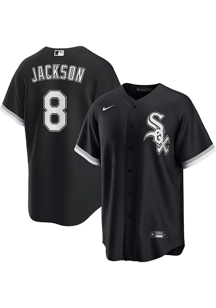 Bo Jackson Chicago White Sox Mens Replica Alternate Jersey - Black