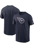Nike Tennessee Titans Navy Blue Logo Short Sleeve T Shirt