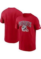 Nike New England Patriots Red Wordmark Short Sleeve T Shirt