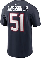 Will Anderson Jr Houston Texans Navy Blue Name and Number Short Sleeve Player T Shirt