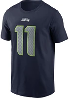 Jaxon Smith-Njigba Seattle Seahawks Navy Blue Name and Number Short Sleeve Player T Shirt
