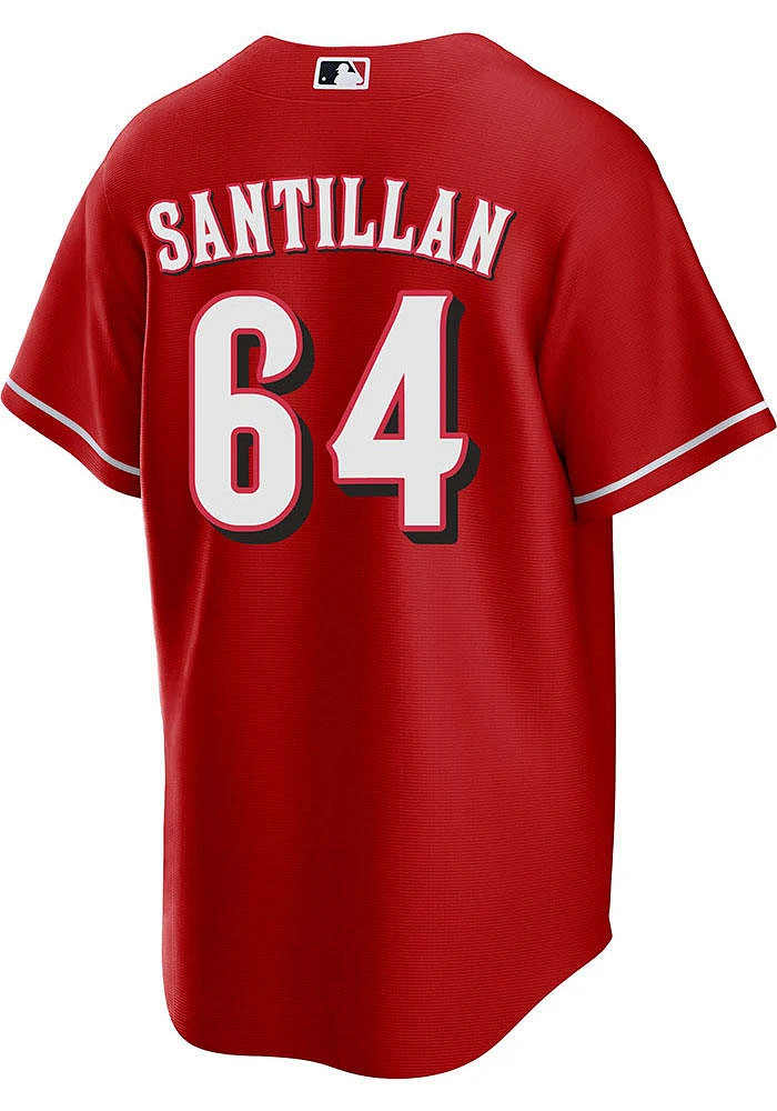 Tony Santillan Cincinnati Reds Mens Replica Alt Jersey - Red