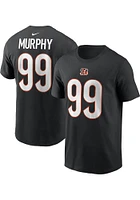 Myles Murphy Cincinnati Bengals Black Name and Number Short Sleeve Player T Shirt