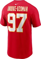 Felix Anudike-Uzomah Kansas City Chiefs Red Name and Number Short Sleeve Player T Shirt