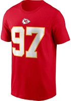 Felix Anudike-Uzomah Kansas City Chiefs Red Name and Number Short Sleeve Player T Shirt