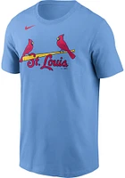 Jordan Walker St Louis Cardinals Light Blue Alt Name Number Short Sleeve Player T Shirt