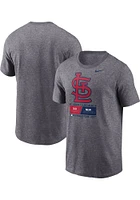 Nike St Louis Cardinals Grey 2023 London Series Short Sleeve T Shirt