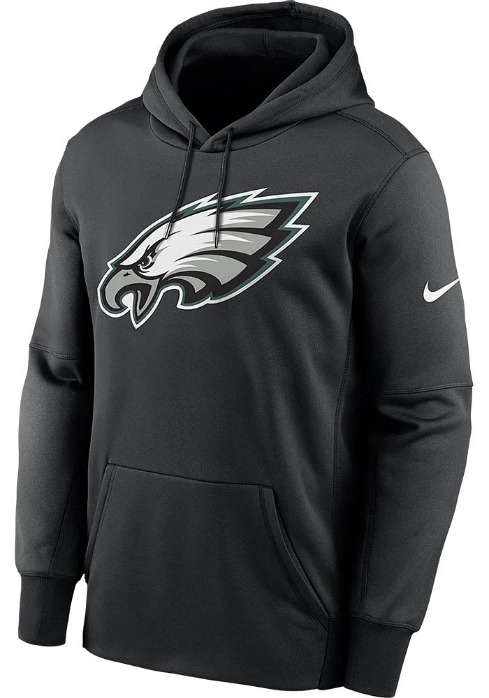 Nike Philadelphia Eagles Mens Black Prima Logo Therma Hood